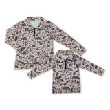 milk silk hunting camo grey adult and kids pullover