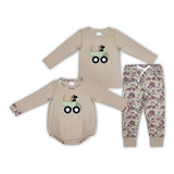 long sleeve embroidery camo dog  kids clothing