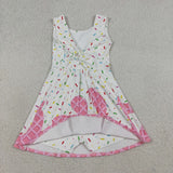 GSD3594 girls Waffle sleeveless dress yoga