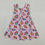 GSD2491 Girls princess sleeveless scalloped yoga dress