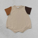 Matching boys girls summer short sleeves outfits rompers