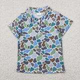 Matching Baby boys camo summer shirt top