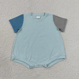 Matching boys girls summer short sleeves outfits rompers