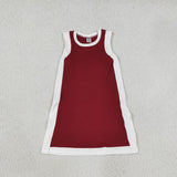 Matching Baby girls solid sleeveless dress yoga