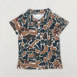 Matching Baby boys camo summer shirt top