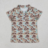 Matching Baby boys camo summer shirt top