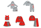 custom style MOQ 3 per style Matching Baby girls Georgia team outfits