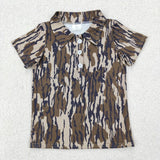 Matching Baby boys camo summer shirt top