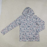 Family Matching Adult  Baby kids camo zipper hooded top