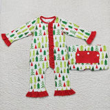 Family Matching Christmas tree red  adult and kids pajamas