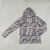 Family Matching Adult  Baby kids camo zipper hooded top