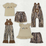 Matching Baby girls boys duck camo clothing embroidery