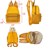 BA0282 orange dog zipper school Backpack
