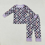 Matching Baby girls Halloween boo romper pajamas clothing