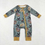 Family Matching Adult Baby girls boys Halloween orange stripe pajamas
