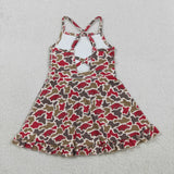 GSD3587 girls pig camo dress yoga