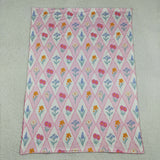 BL0233 baby flower checkered blanket