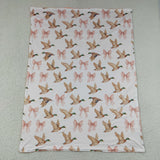 BL0248 baby duck bow blanket