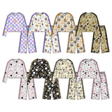Preorder MOQ 5 pcs Each Style Happy New Year Stripe Yoga Girls Set-2026.8.20