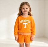 Pre-order GLS0163 girls TENNESSEE orange long sleeve shorts outfits vinyl