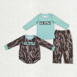 hunting deer green kids clothing