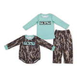hunting deer green kids clothing
