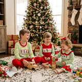 Matching boys girls Christmas kids clothing embroidery