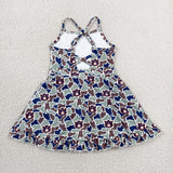 GSD3588 girls A camo dress yoga