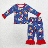 Family Matching Christmas cartoon mose adult and kids pajamas