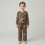 GLP3662 baby girls camo long sleeves pant scalloped outfits