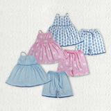 Matching Baby girls  slip summer outfits