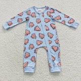 Family Matching Christmas cake tree blue and pink adult and kids pajamas