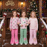 Matching Baby Girls Christmas long sleeve outfits