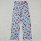 Family Matching Christmas cake tree blue and pink adult and kids pajamas