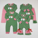 Matching Christmas Santa Claus milk cookie clothing embroidery