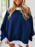 Pre-order GT1794 Adults woman navy long sleeves top