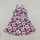 GSD3687 girls team feet slip dress yoga