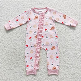 Christmas Santa Milk biscuit  kids pajamas
