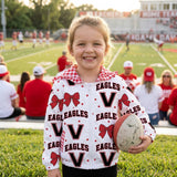 MOQ 5 custom style Eagles  girls coat