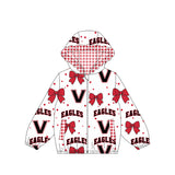 MOQ 5 custom style Eagles  girls coat