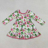 Matching kids Christmas cartoon long sleeve clothing