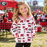 GT1831 baby girls GEORGIA  hooded zipper coat