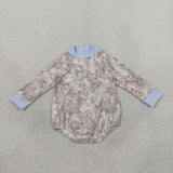 Matching Baby boys camo long sleeve mock neck romper