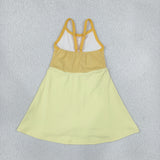 GSD3982 girls princess slip matches yellow dress yoga