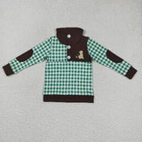 Matching  Baby girls boys outfits embroidery clothing