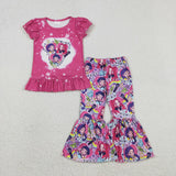 Matching Baby girls kpop short sleeve outfits