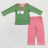 Matching Christmas Santa Claus milk cookie clothing embroidery