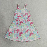 GSD3708 girls colorful tree dress yoga
