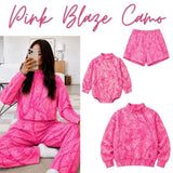 Matching  MOM AND ME rose branch long sleeve clothing