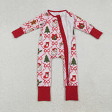 Family Matching Adult Baby girls Christmas red pajamas clothing